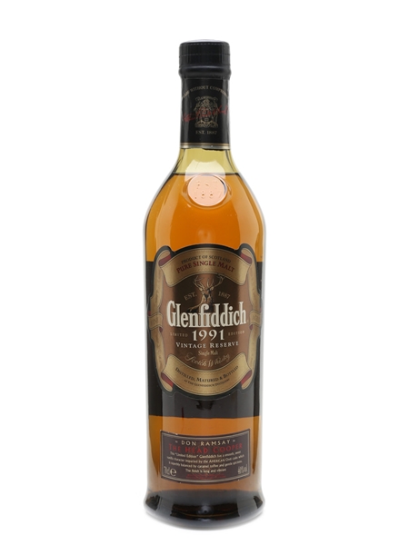 Glenfiddich 1991 Vintage Reserve Don Ramsay 70cl / 40%