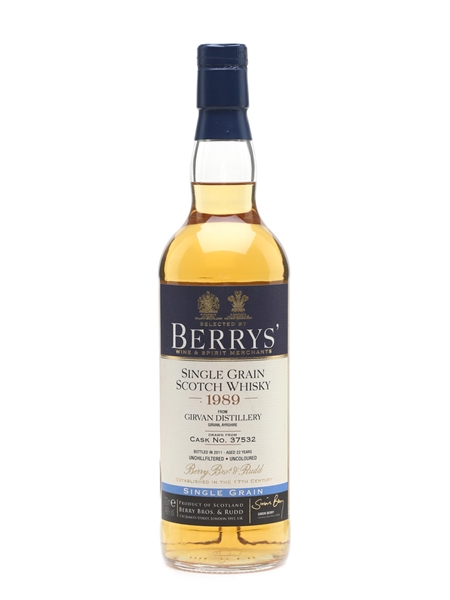 Girvan 1989 Bottled 2011 - Berry Bros & Rudd 70cl / 46%