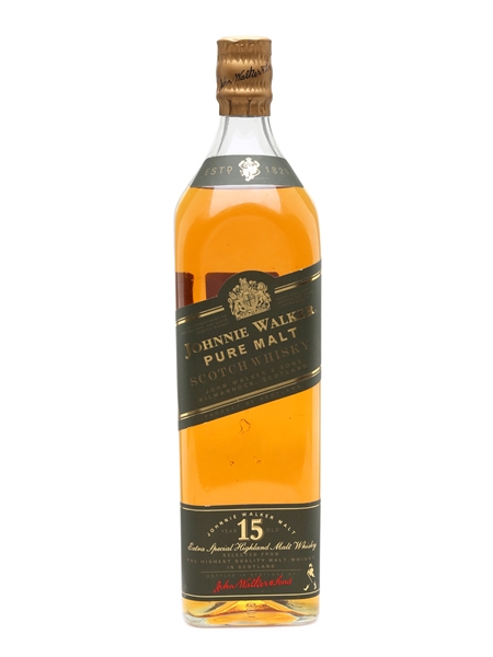 Johnnie Walker Pure Malt 15 Year Old Bottled 1990s - Green Label 100cl / 43%