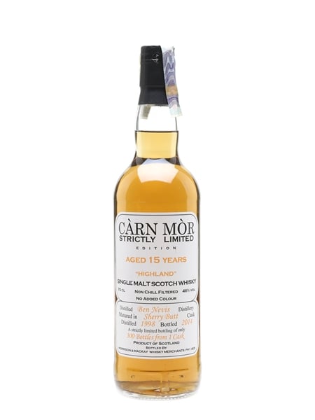 Ben Nevis 1998 15 Year Old Bottled 2014 - Carn Mor Strictly Limited 70cl / 46%