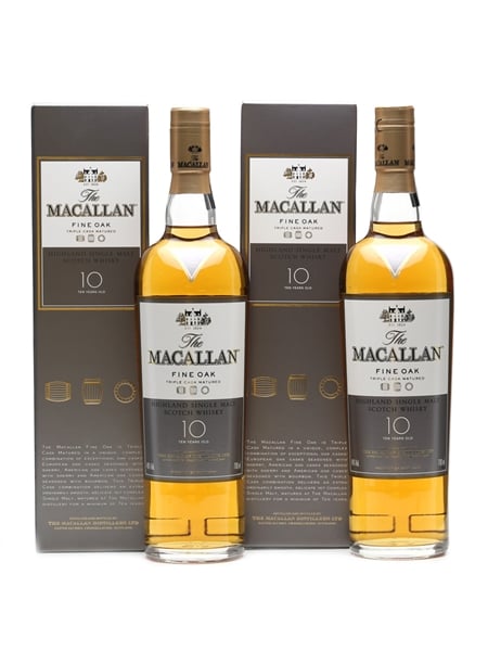 Macallan Fine Oak 10 Years Old 2 x 70cl 