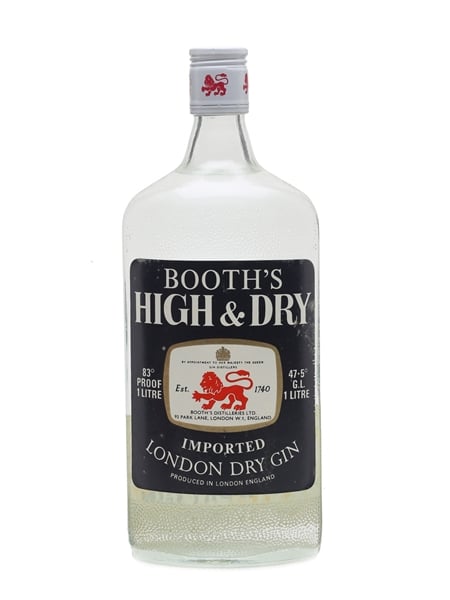 Booth's High & Dry Bottled 1970s 100cl / 47.5%