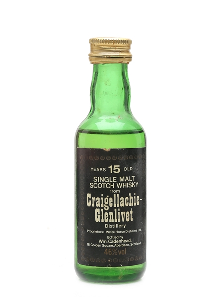 Craigellachie Glenlivet 15 Year Old Cadenhead's 5cl / 46%