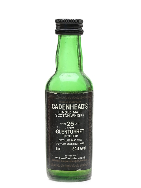 Glenturret 1965 25 Year Old - Cadenhead's 5cl / 52.4%