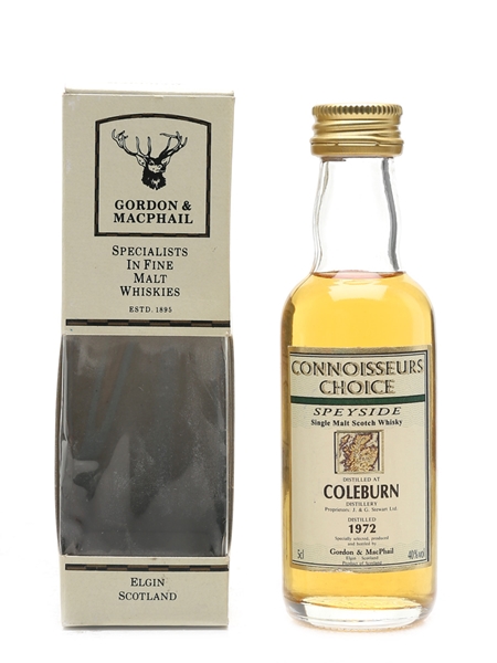 Coleburn 1972 Connoisseurs Choice Bottled 1990s - Gordon & MacPhail 5cl / 40%