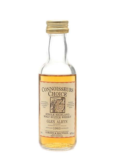 Glen Albyn 1963 Connoisseurs Choice Bottled 1990s - Gordon & MacPhail 5cl / 40%