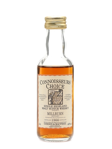 Millburn 1966 Connoisseurs Choice Bottled 1990s - Gordon & MacPhail 5cl / 40%