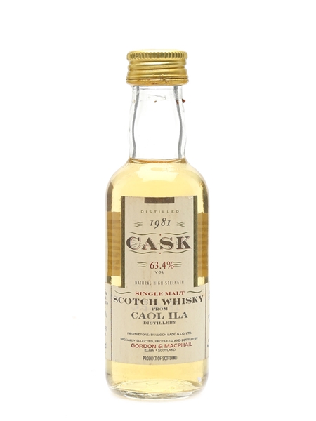 Caol Ila 1981 Cask Strength - Gordon & MacPhail 5cl / 63.4%