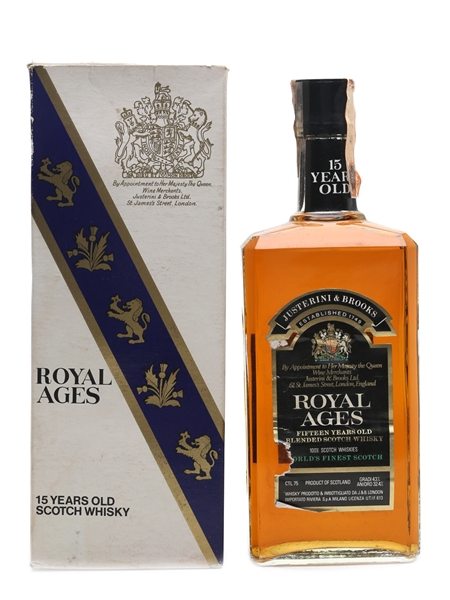 Royal Ages 15 Year Old Bottled 1970s - J & B 75cl / 43%