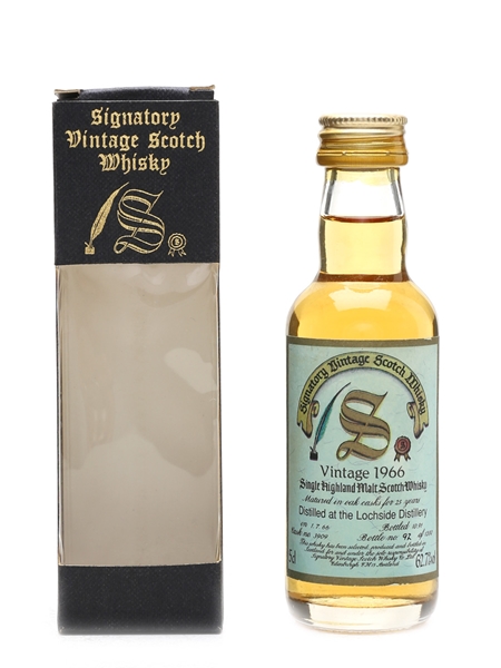 Lochside 1966 25 Year Old - Signatory Vintage 5cl / 62.7%