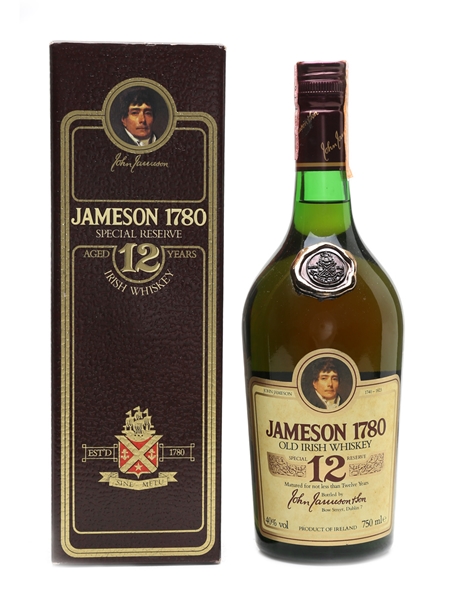 Jameson 1780 12 Year Old Bottled 1980s 75cl / 40%