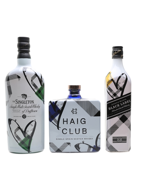 Join The Movement #LoveScotch Johnnie Walker, Haig Club, Singleton Of Dufftown 3 x 70cl