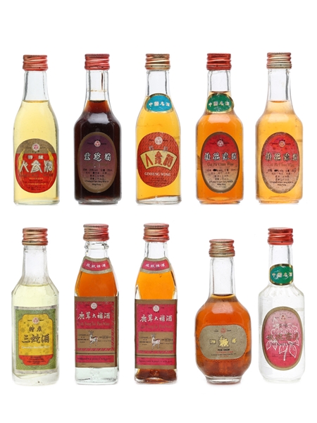 10 x Assorted Sam Seng Wine Miniature 