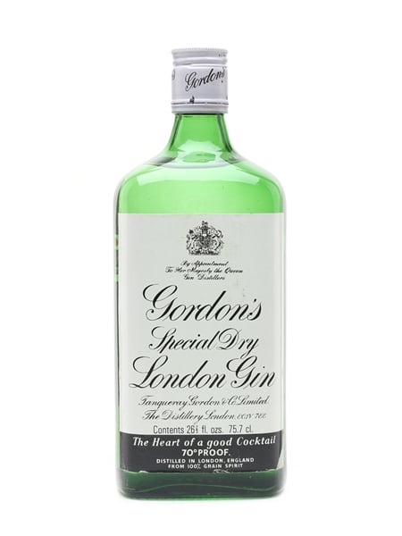 Gordon's Special Dry London Gin Bottled 1970s 75.7cl / 40%