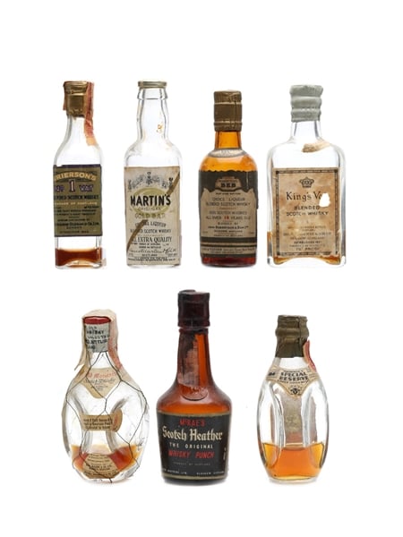 7 x Blended Scotch Whisky Miniature 