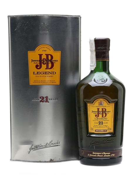 J & B 21 Year Old Legend Millennium Release 70cl / 40%