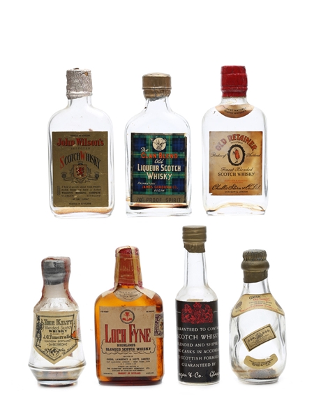 7 x Blended Scotch Whisky Miniature 