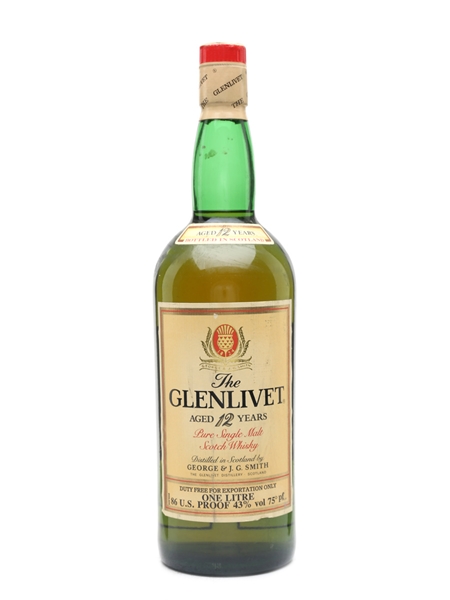 Glenlivet 12 Year Old Bottled 1980s - True Stories Of The Glenlivet 100cl / 43%