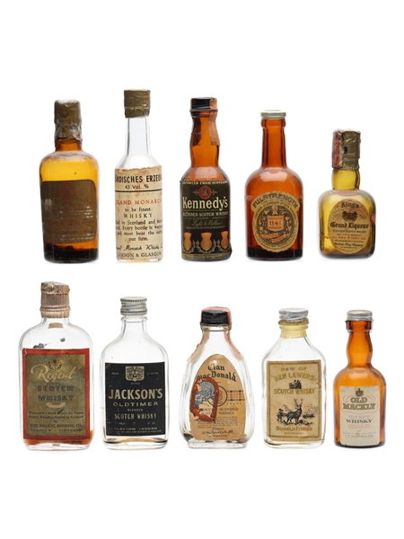 10 x Blended Scotch Whisky Miniature 