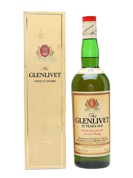 Glenlivet 12 Year Old Bottled 1970s 75.7cl / 40%