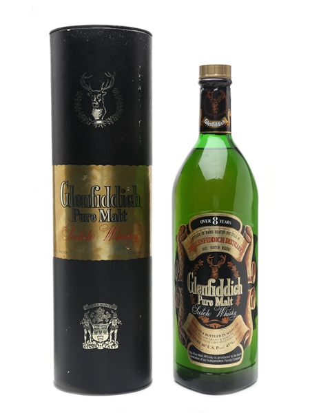 Glenfiddich Pure Malt 8 Year Old Bottled 1980s 100cl / 43%