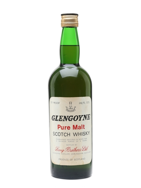 Glengoyne 8 Year Old Pure Malt Bottled 1960s - Lang Brothers 75.7cl / 40%