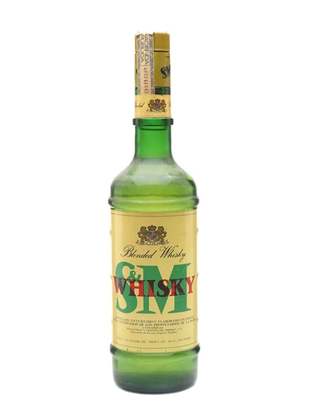 S & M Whisky Bottled 1970s-1980s 73.5cl / 42%