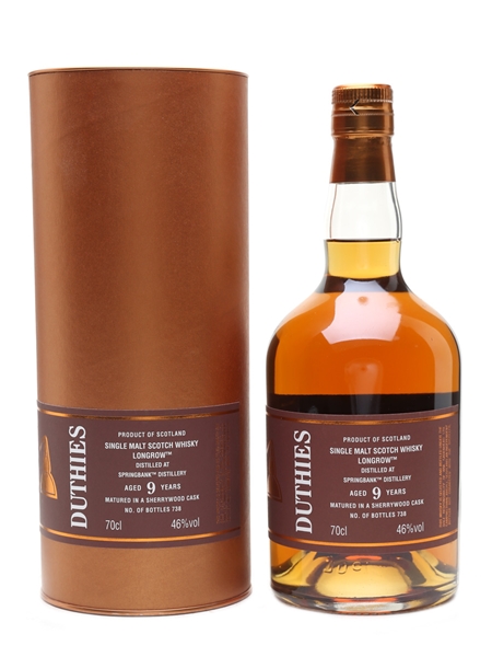 Longrow 9 Year Old Duthies Cadenhead's 70cl / 46%