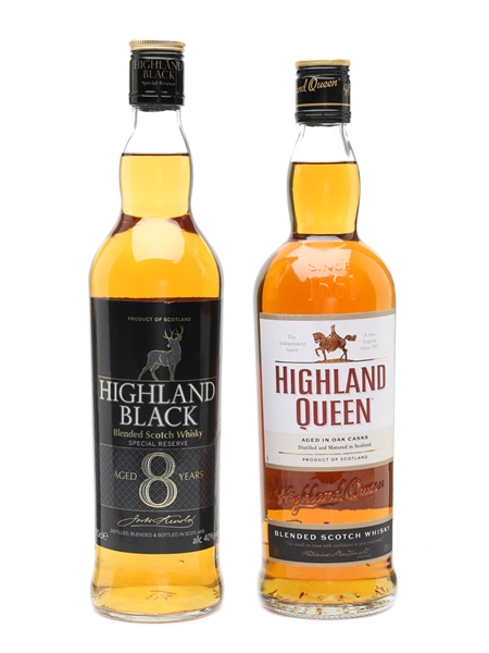 Highland Black & Highland Queen  2 x 70cl / 40%