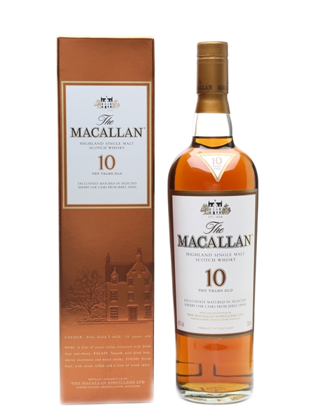 Macallan 10 Year Old Sherry Oak 70cl / 40%