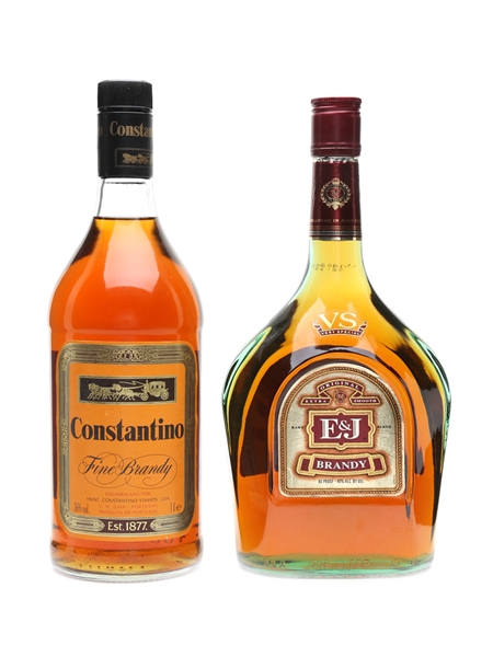 Constantino & E&J Brandy  2 x 100cl