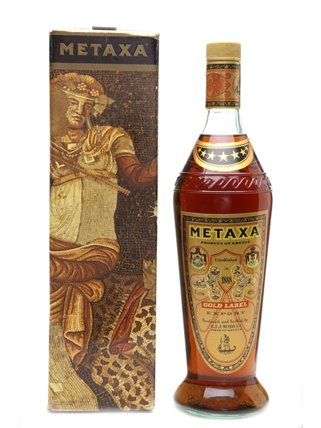 Metaxa 7 Star Gold Label Bottled 1980s 100cl / 40%