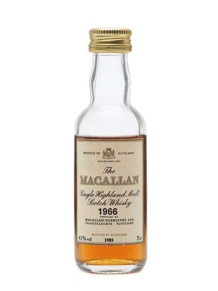 Macallan 1966 Bottled 1985 Miniature 