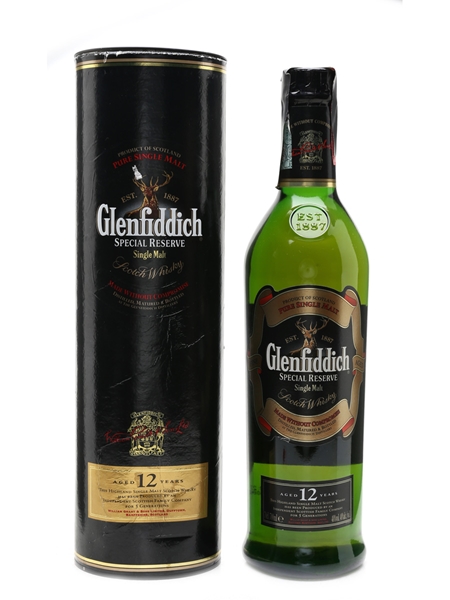 Glenfiddich 12 Year Old Special Reserve Old Presentation 70cl / 40%