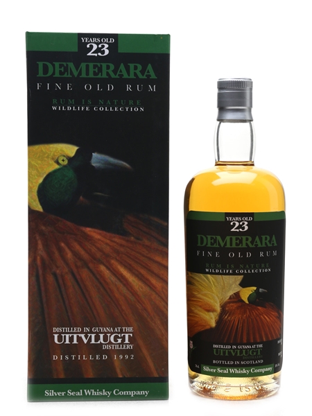 Uitvlugt 1992 Demerara Rum 23 Year Old - Silver Seal Wildlife Collection 70cl / 50%