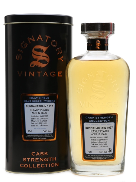 Bunnahabhain 1997 12 Year Old Bottled 2010 - Signatory Vintage 70cl / 54.1%