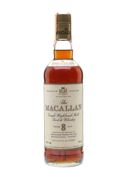 Macallan 8 Year Old Bottled 1980s - Rinaldi 75cl / 43%