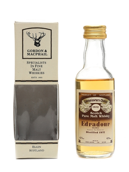 Edradour 1972 Connoisseurs Choice Bottled 1980s - Gordon & MacPhail 5cl / 40%