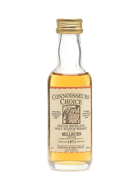 Millburn 1971 Connoisseurs Choice Bottled 1990s - Gordon & MacPhail 5cl / 40%