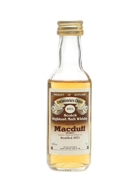 Macduff 1975 Connoisseurs Choice Bottled 1980s - Gordon & MacPhail 5cl / 40%