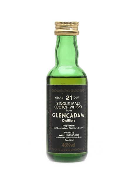 Glencadam 21 Year Old Bottled 1980s - Cadenhead's 5cl / 46%