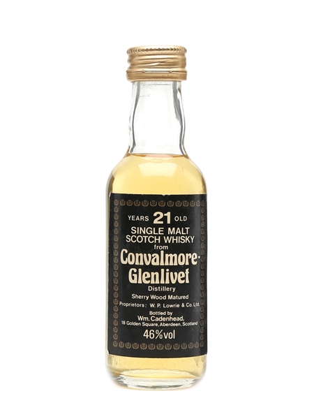 Convalmore Glenlivet 21 Year Old Bottled 1980s - Cadenhead's 5cl / 46%