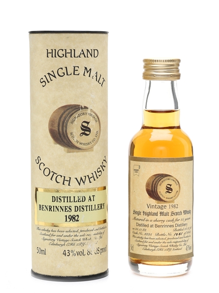 Benrinnes 1982 15 Year Old - Signatory Vintage 5cl / 43%