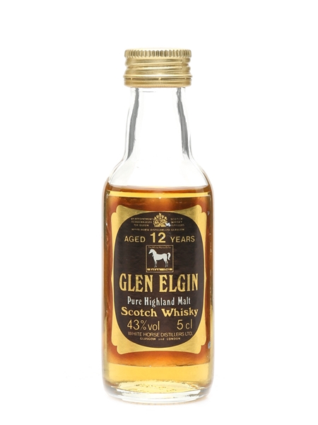 Glen Elgin 12 Year Old Bottled 1980s 5cl / 43%