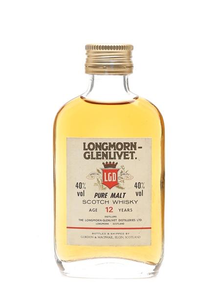 Longmorn-Glenlivet 12 Year Old Bottled 1980s 5cl / 40%