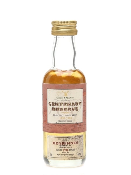 Benrinnes 1978 Centenary Reserve Bottled 1995 - Gordon & MacPhail 5cl / 40%