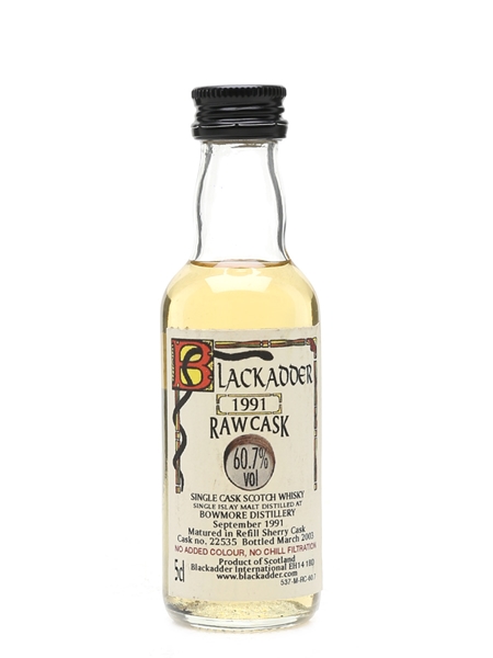 Bowmore 1991 Bottled 2003 - Blackadder 5cl / 60.7%