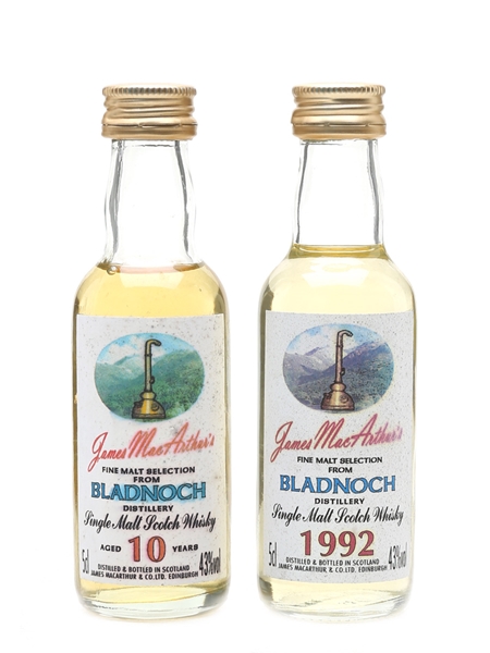 Bladnoch 1992 & 10 Year Old James MacArthur's 2 x 5cl / 43%