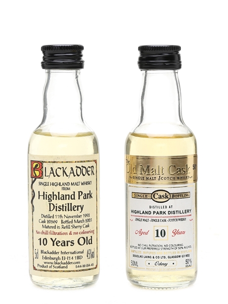 Highland Park 10 Year Old Old Malt Cask & Blackadder 2 x 5cl