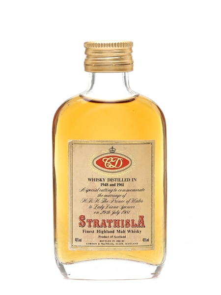 Strathisla Royal Wedding 1948 & 1961 Bottled 1981 - Gordon & MacPhail 5cl / 40%